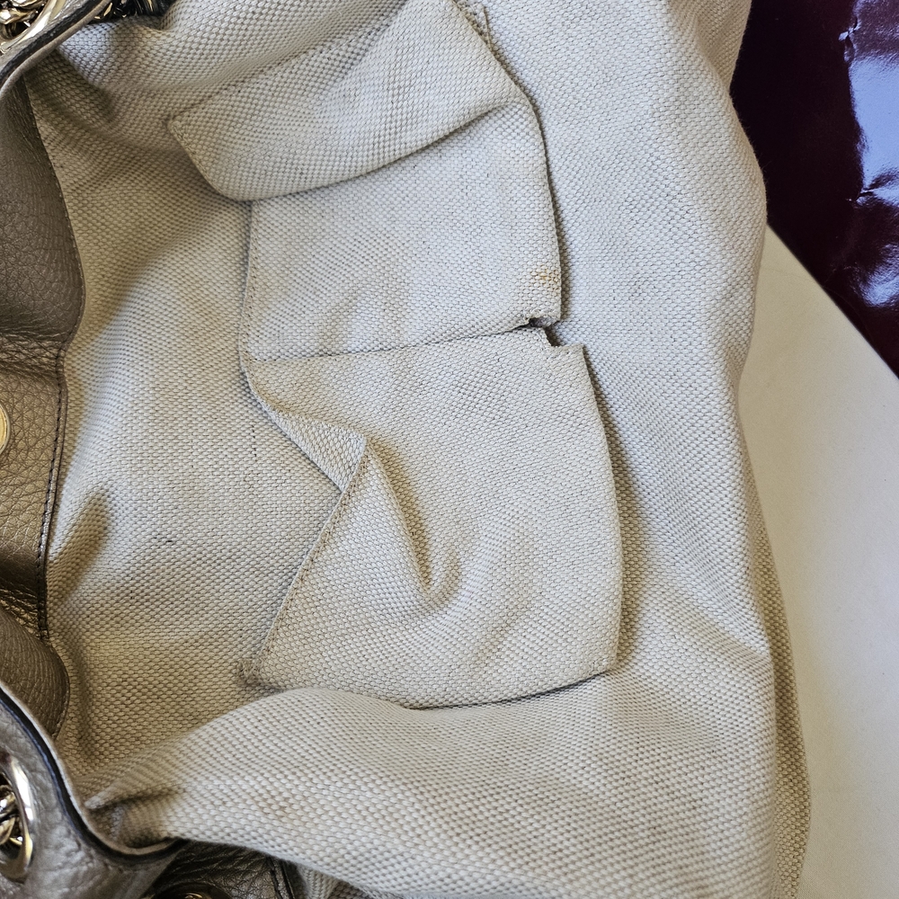 EUC Gucci Soho Metallic Gold Shoulder Bag - Picture 14 of 16